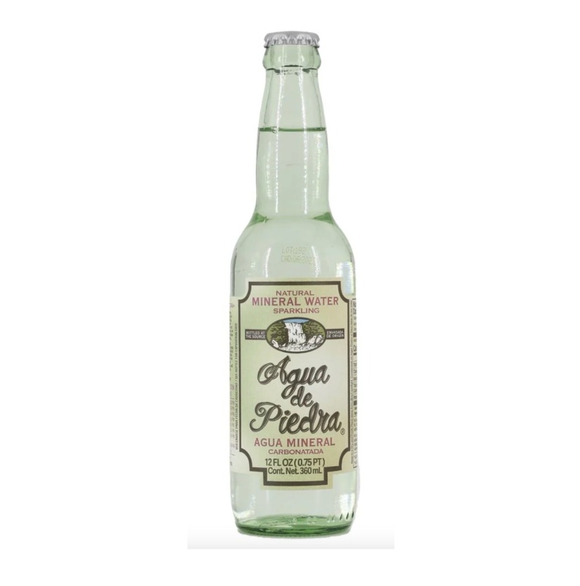 Agua de Piedra. Natural Sparkling Mineral Water (12OZ) Case 24
