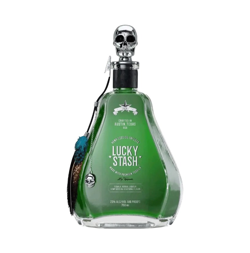 Lucky Stash – Licor con Infusión de Cáñamo Hecho con Tequila Premium